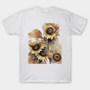 Sunflower watercolor #1 T-Shirt